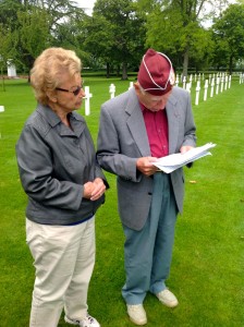 June and Bernie saying a prayer